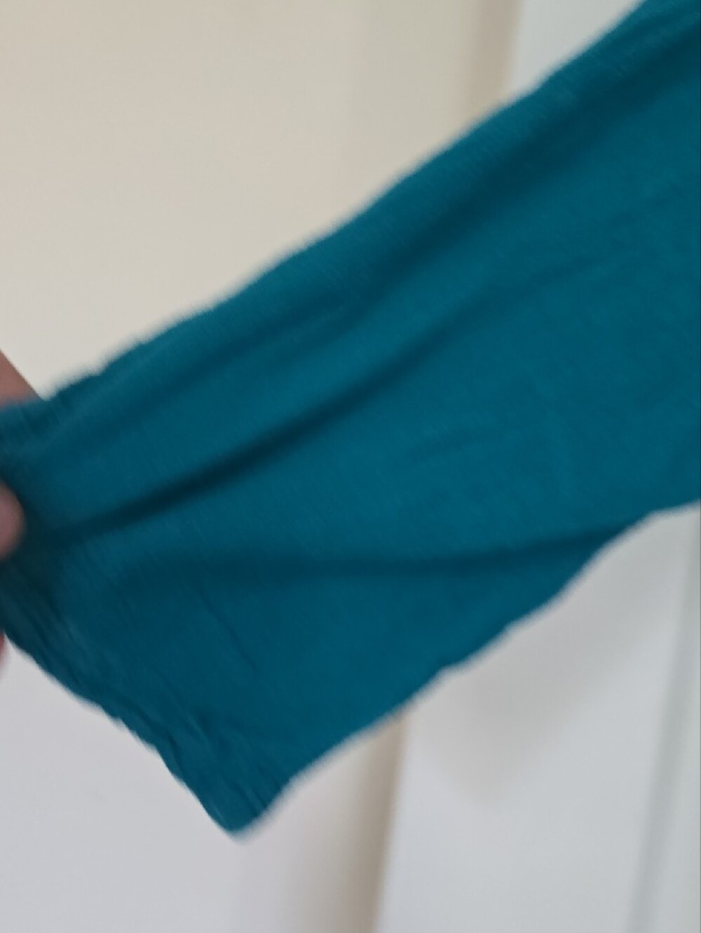 Oh My Gauze! Teal Button-Front Hooded Tunic Size 2 Which Is L - Picture 5 of 9